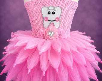 tooth fairy the rock pink dress Magical Tooth Fairy Fae Recital Halloween Costume Dance Floral Pink Party  Dress