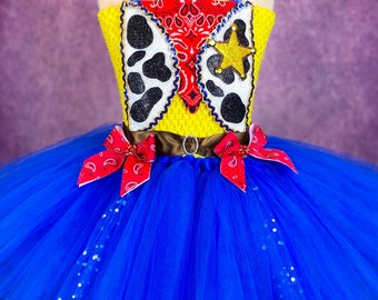 Woody Toy Story Cowgirl Sheriff Halloween Costume Party Dance Recital Pageant Dress