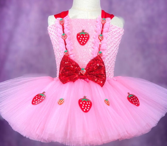Pink Strawberry Princess Strawberry Patch Festival Costume Party
