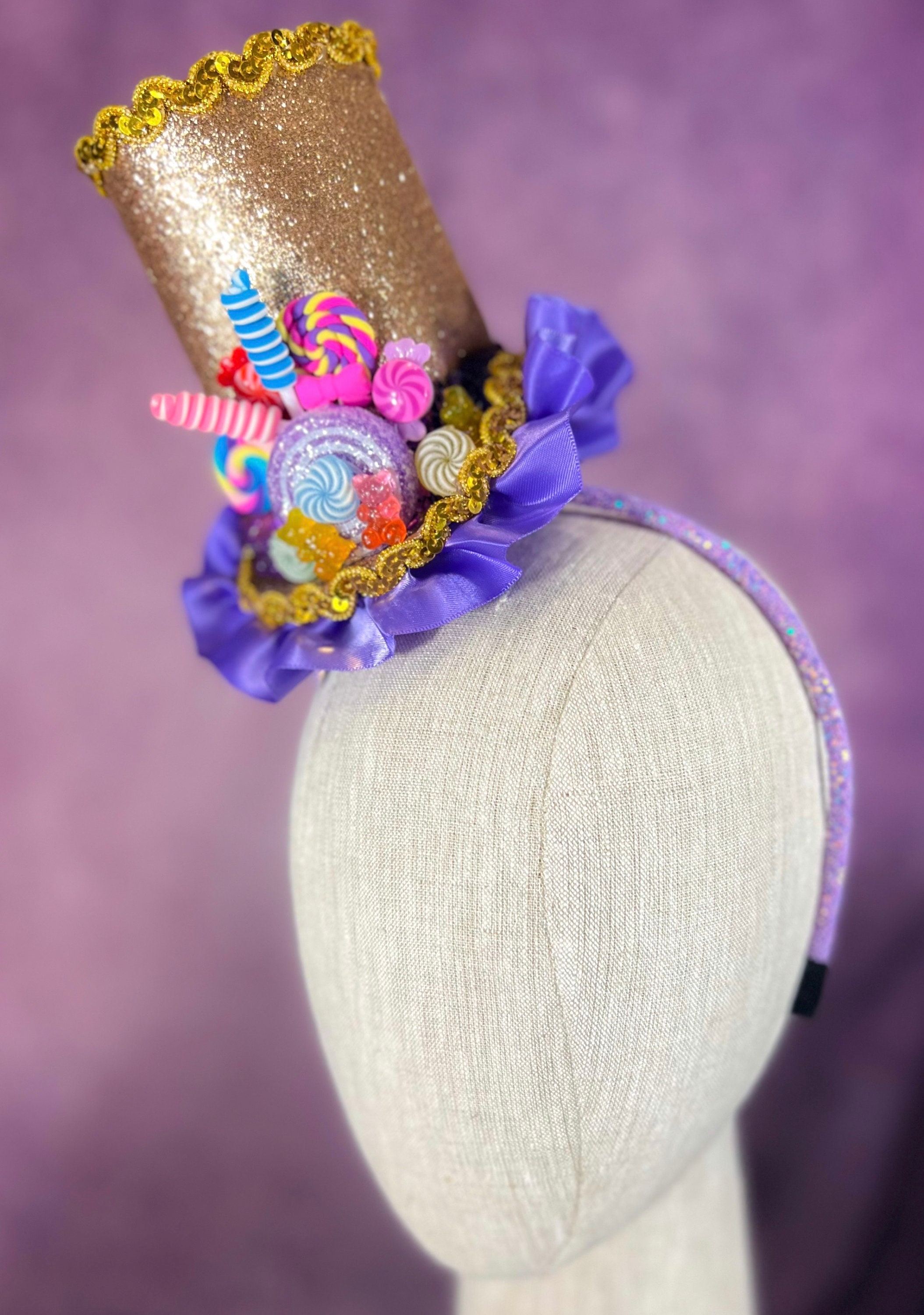 Lollipop Tutu Pageant Mini Fascinator Headband