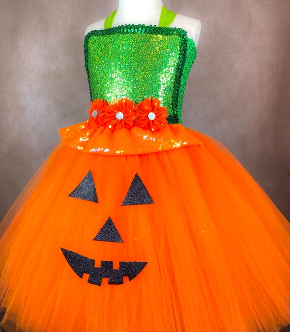 sequined pumpkin costume dress Sequined Pumpkin Costume Dress | Fun Halloween Adult Costume Dress | High Strength & Durable Material | Orange