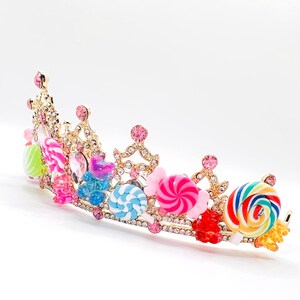 Candy Queen Candyland Tiara Gummy Bear Princess Costume Birthday Party ...