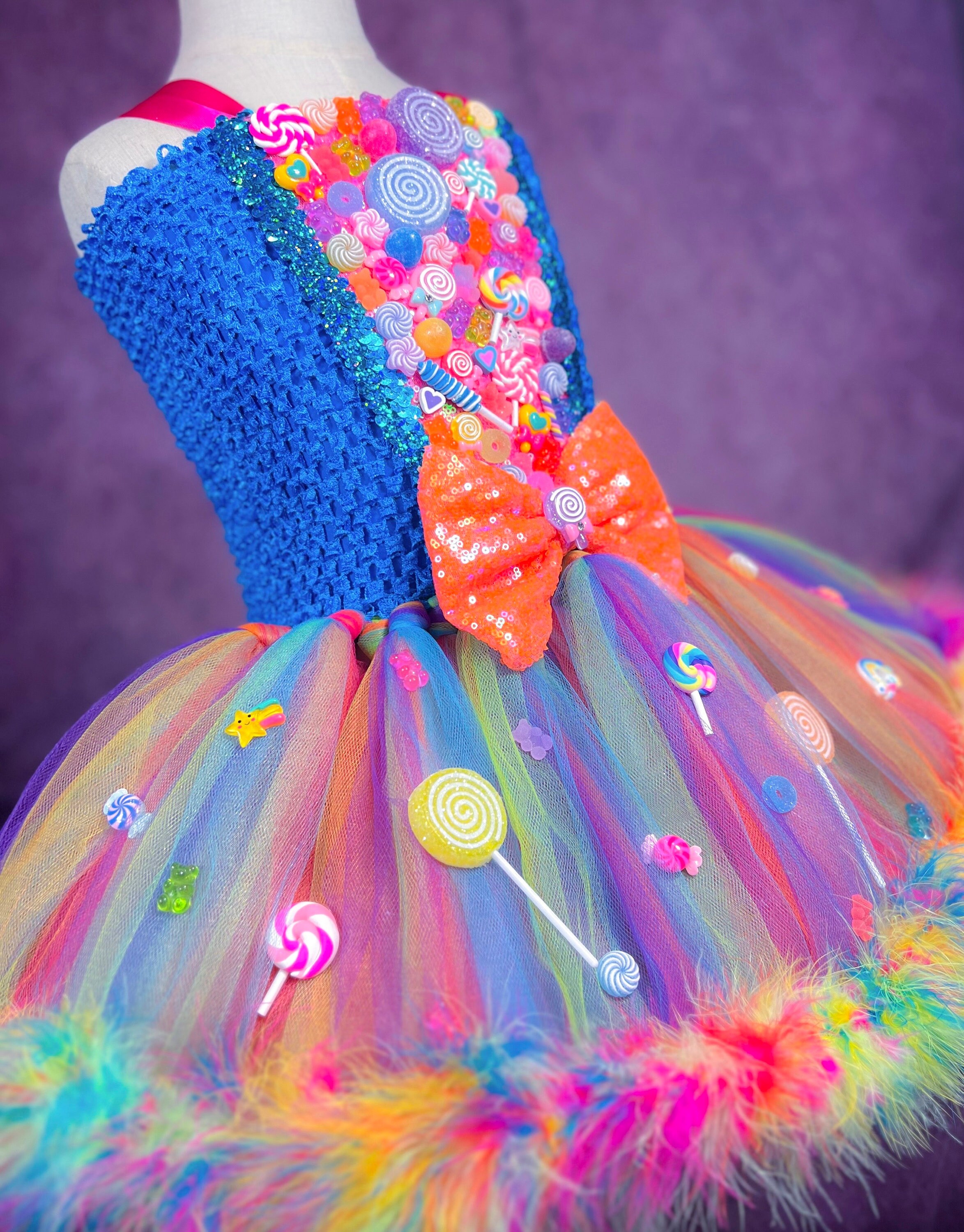 Neon Candy Queen Dress