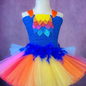 Kevin from Up Bird Feather Halloween Costume Party Dance Recital Pageant Dress