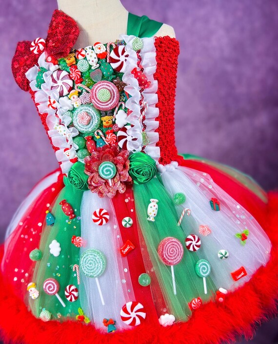 Christmas Candyland Costume Tutu Dress - Etsy Christmas Candyland Costume Tutu Dress - Etsy