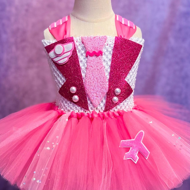 Pink Flight Attendant Costume - Etsy
