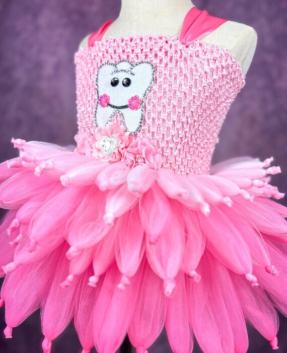 Magical Tooth Fairy Fae Recital Halloween Costume Dance Floral Pink Party  Dress - Etsy