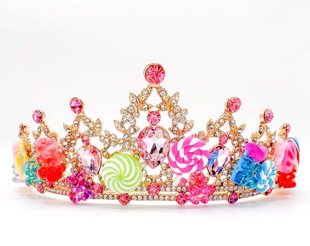 Candy Queen Candyland Tiara Gummy Bear Princess Costume Birthday Party ...
