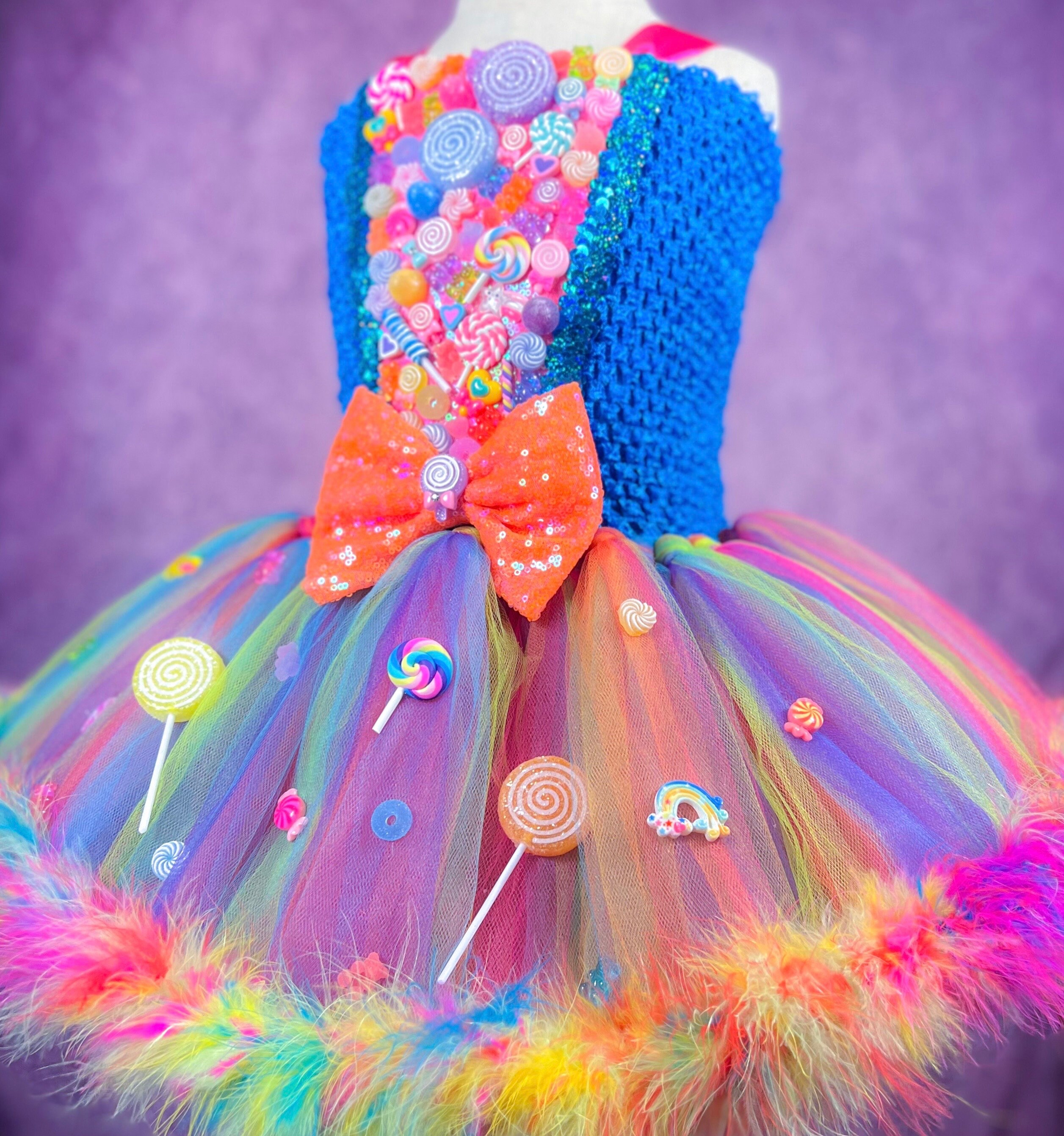 Neon Candy Queen Dress
