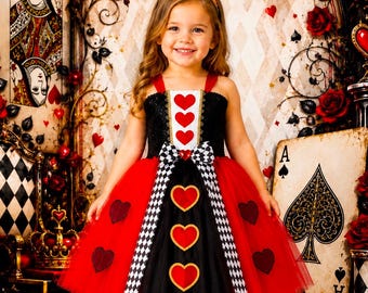 Queen of Hearts Costume Tutu Dress