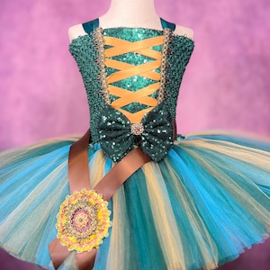 Merida Brave Scottish Princess Warrior Halloween Costume Party Pageant Dance Recital Dress