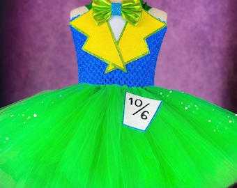 Mad Hatter Tutu Dress: Alice in Wonderland Costume, Party Outfit