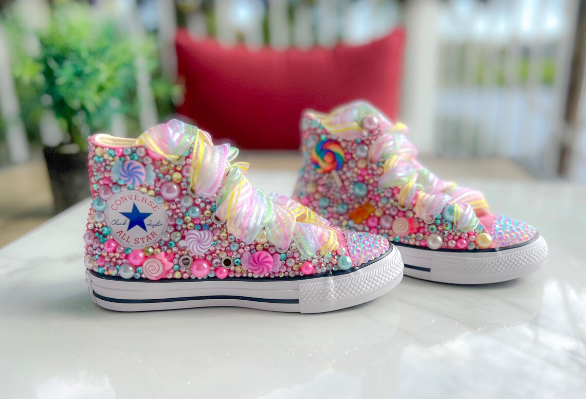 Candy Queen Rhinestone Pearl Bling Shoes Infants & Children image 2