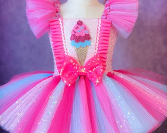Ice Cream Halloween Costume Tutu Dress