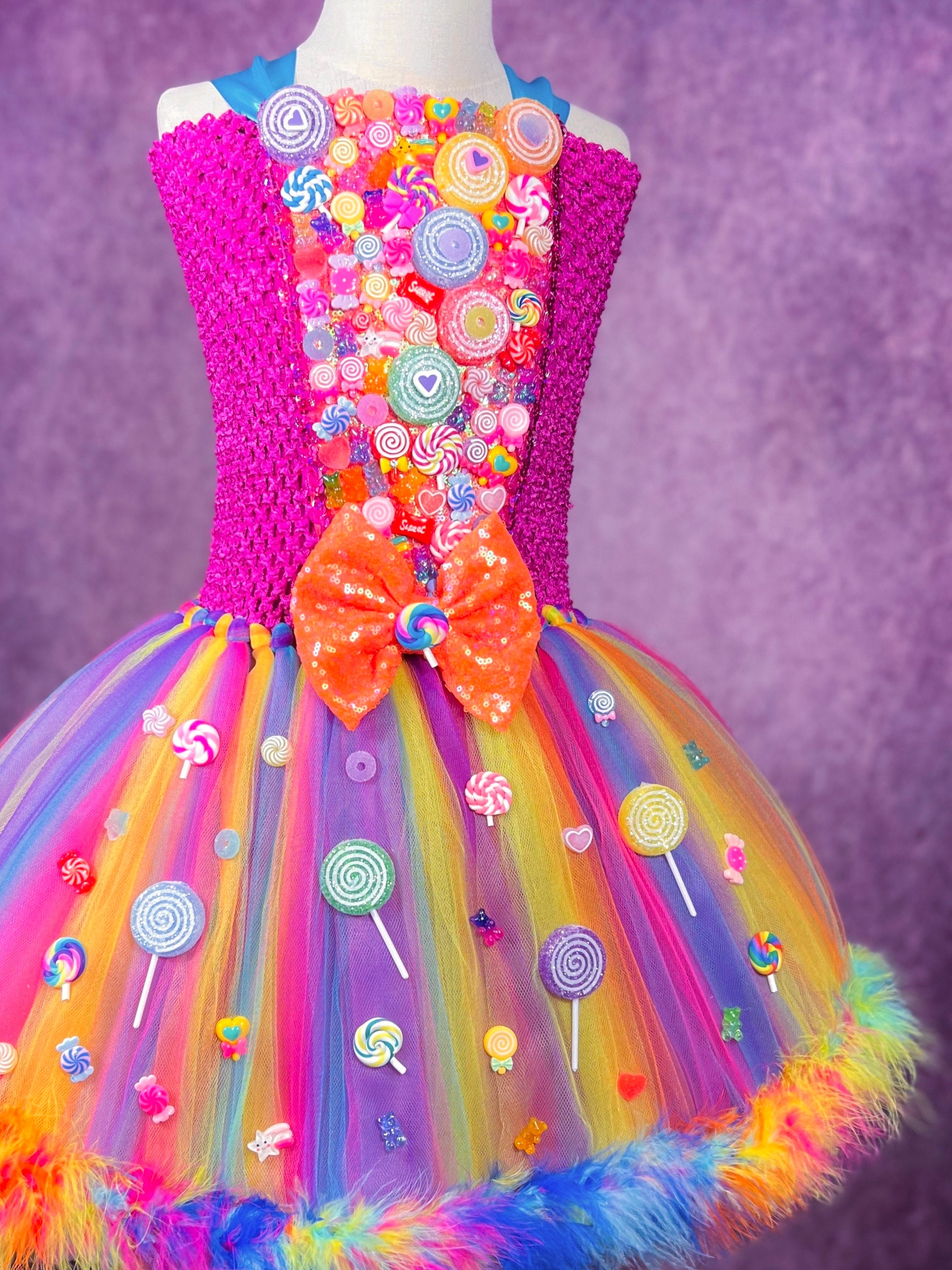 Adult Vibrant Candy Queen Halloween Costume Tutu Dress - Etsy