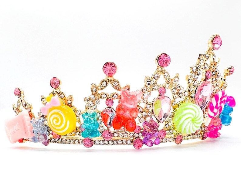 Candy Queen Candyland Tiara Gummy Bear Princess Costume Birthday Party ...