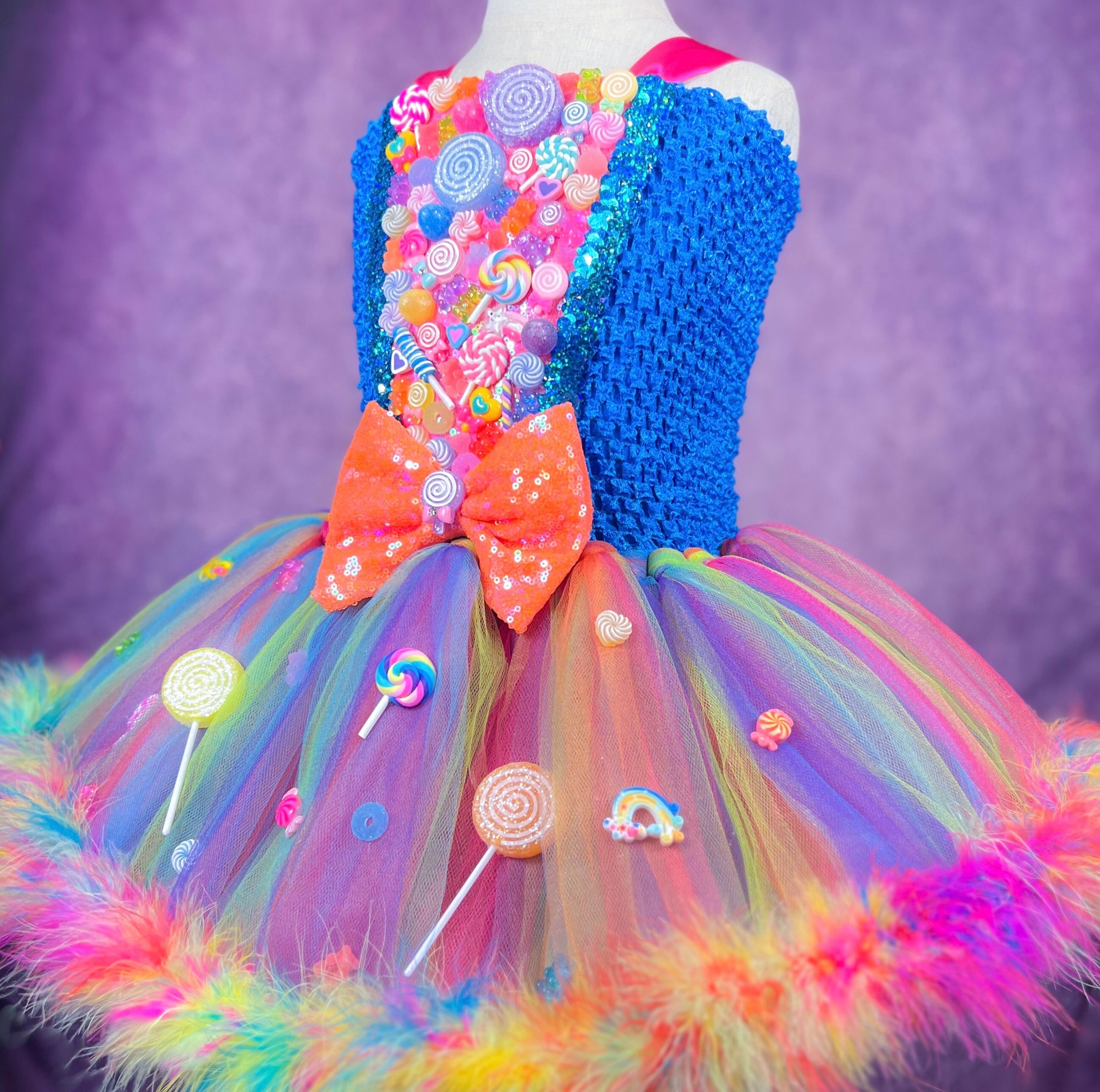 Neon Candy Queen Dress