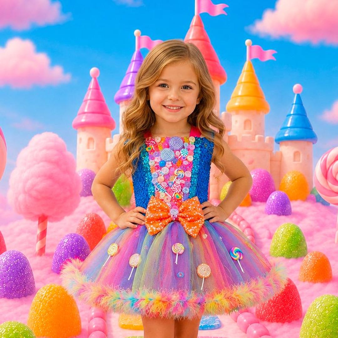 Neon Candy Queen Halloween Costume Tutu Dress - Etsy