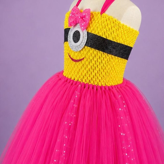 Adult Pink Minion Halloween Costume Dress - Etsy