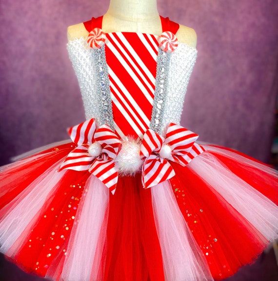 candy cane dress for ladies Frosted Pink Christmas Ruffled Tutu Pink / 4T Not only is everyone staring but theyre salivating too Christmas in July 2