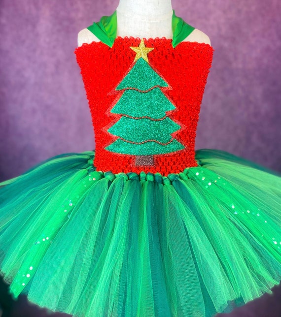 christmas tree tutu dress Christmas Tree Tutu Dress: Holiday Party Costume