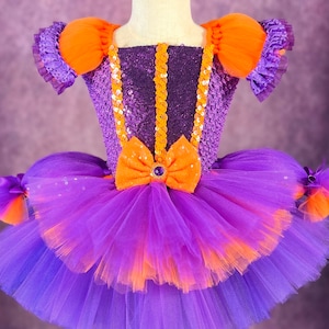 Halloween Witch Minnie Mouse Purple Orange Costume Dance Recital Pageant RunDisney Party Character Dining Dress
