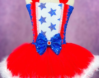 Patriotic 4th of July Costume Tutu Dress