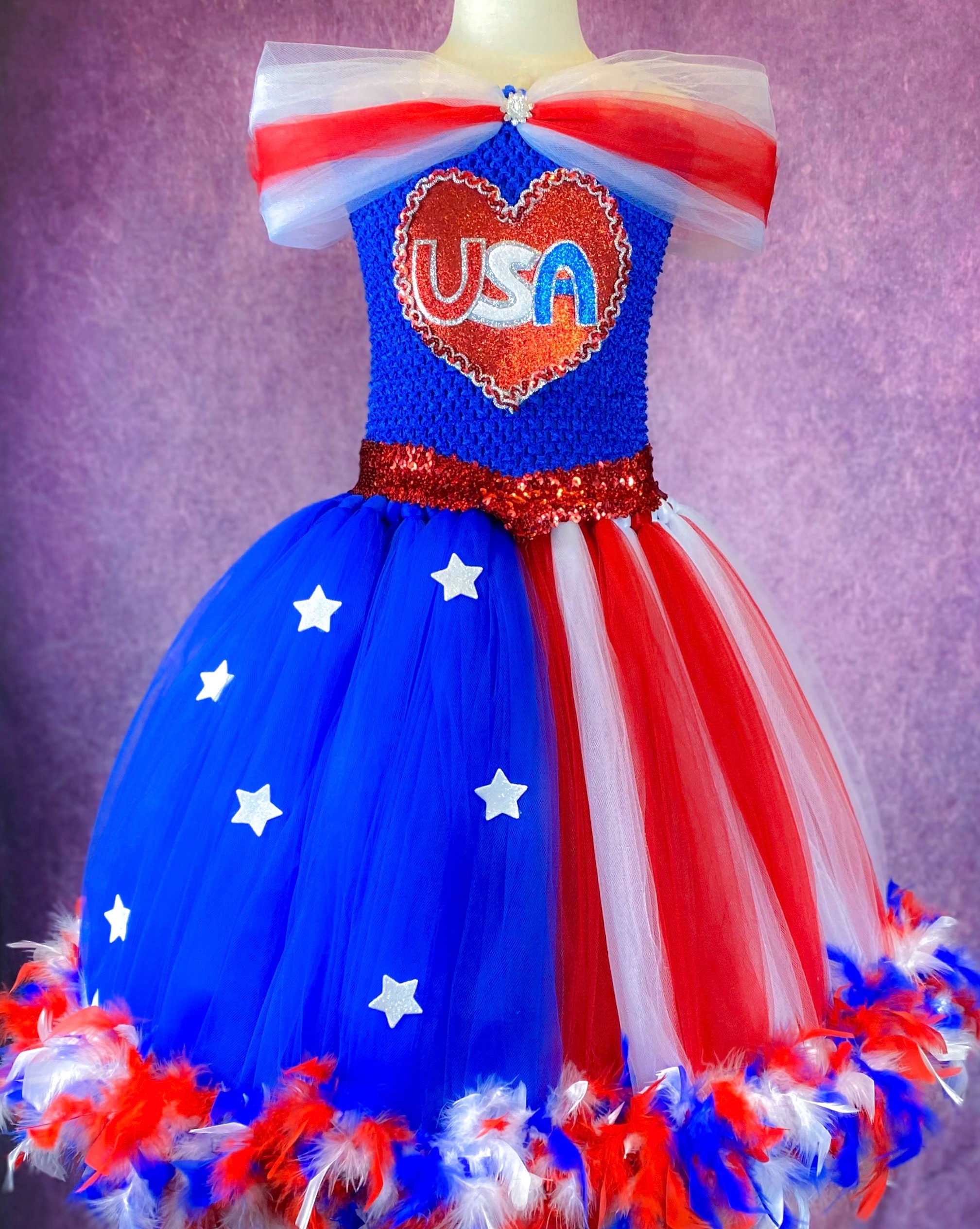 4th of July Firecracker Dress: Patriotic USA Costume, Dance Recital - Etsy