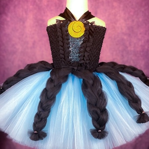 Ursula Sea Witch Costume Tutu Dress: Blue Tentacle Villain Party Dress