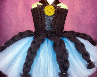 Blue Ursula Sea Witch Halloween Costume Tutu Dress