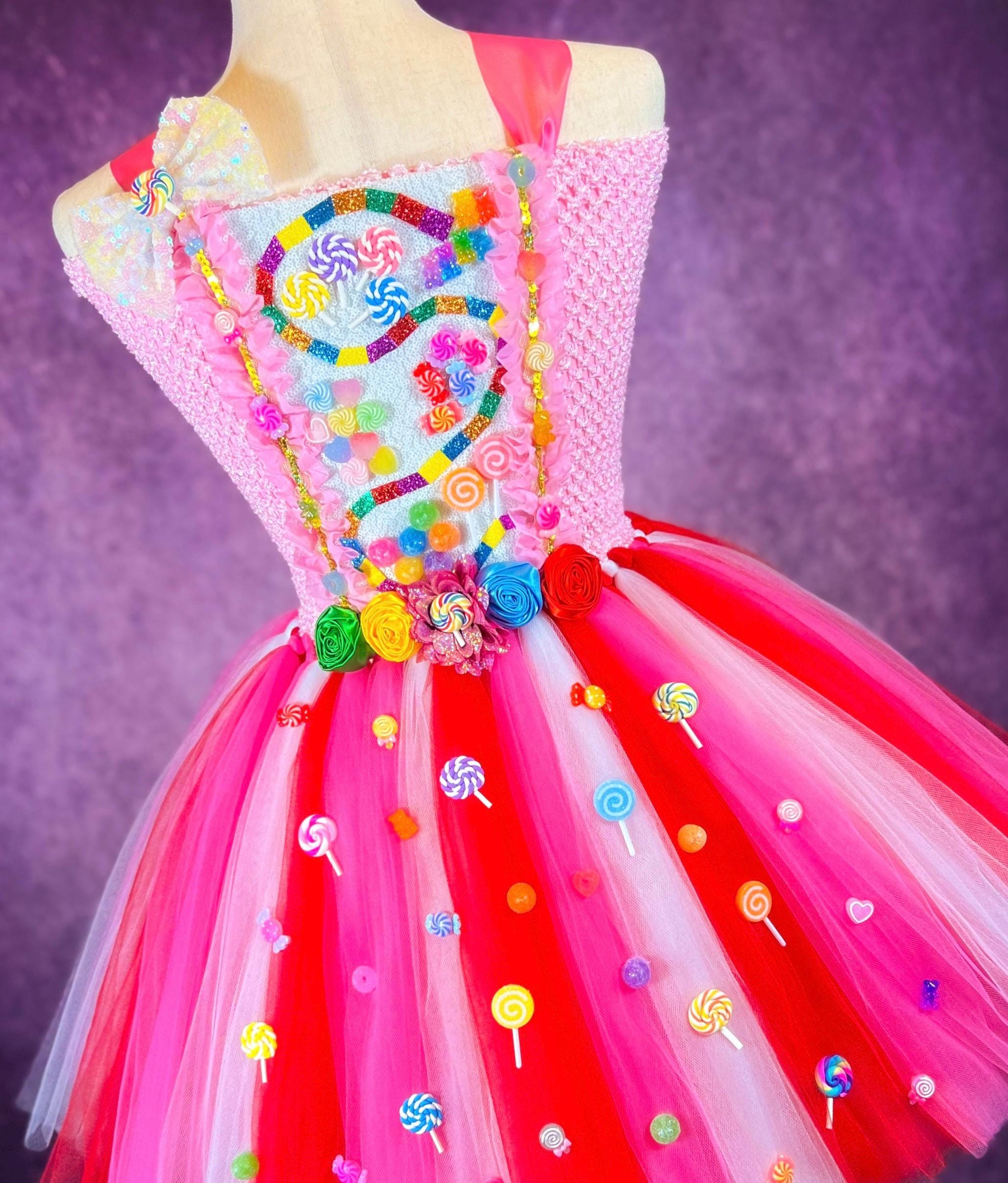 Adult Candyland Board Game Halloween Costume Tutu Dress