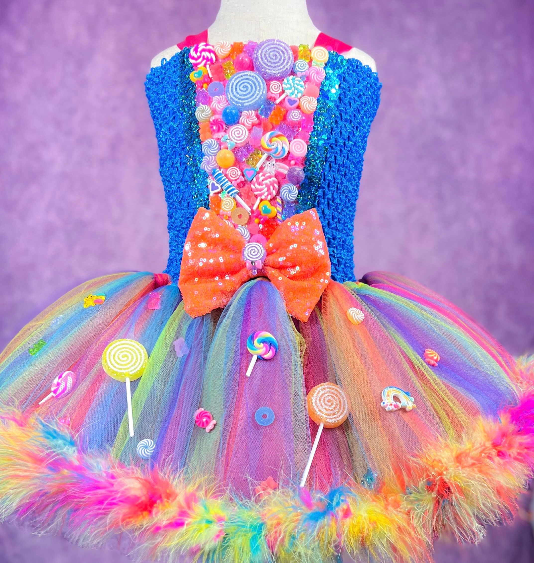 Neon Candy Queen Dress