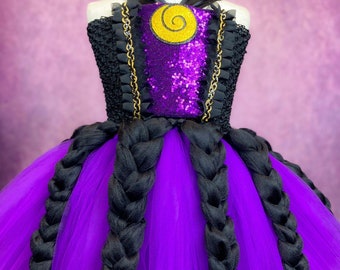 Adult Ursula Sea Witch Halloween Costume Tutu Dress