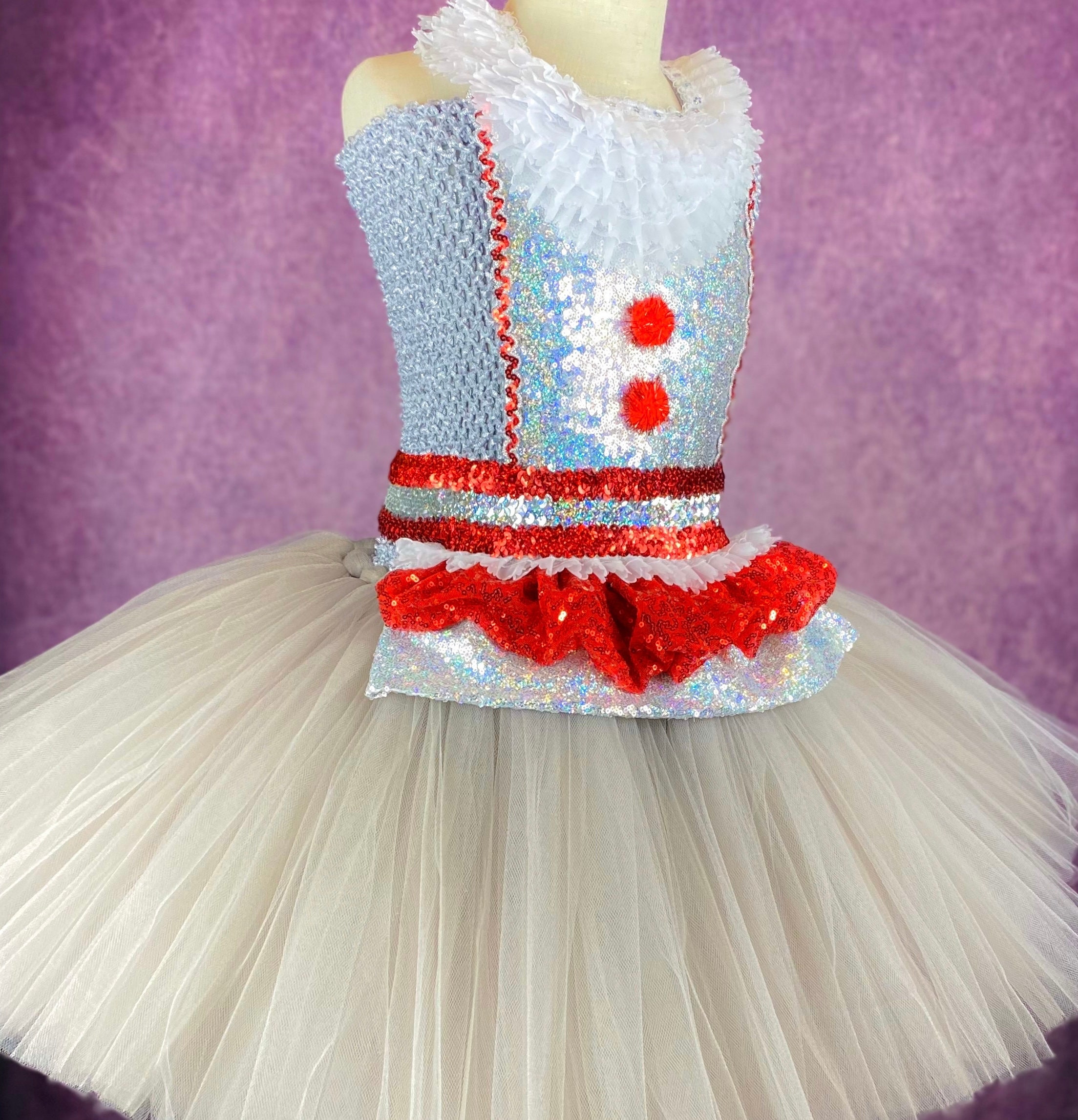 Evil Clown Red Balloon Halloween Costume Party Pageant Haunted Dress ...