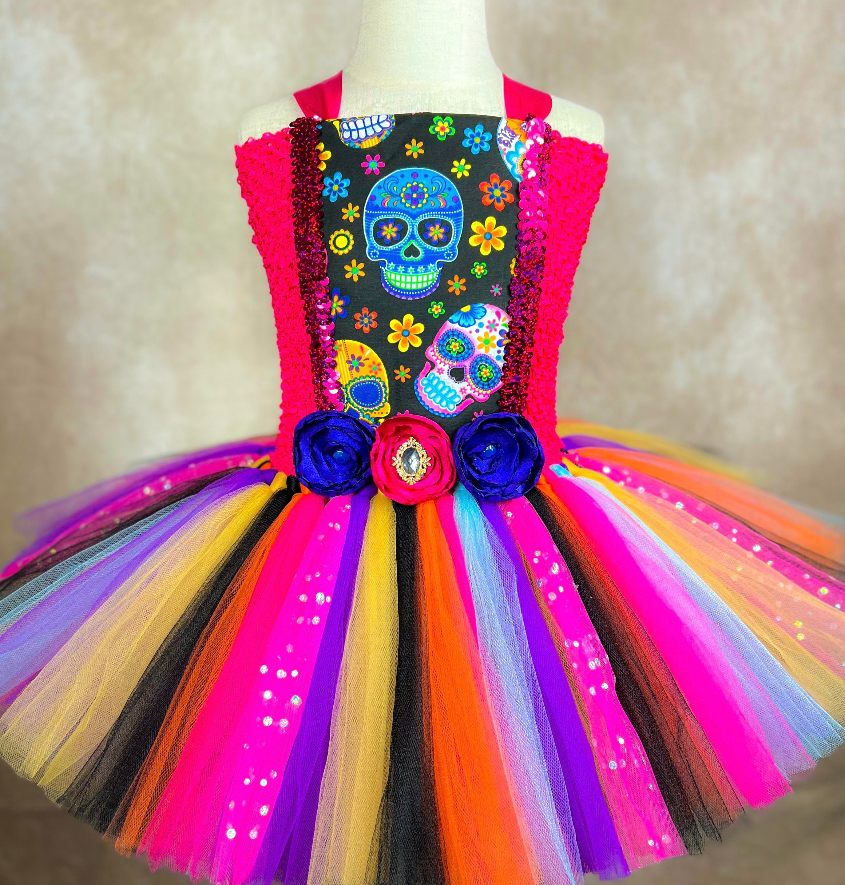 Dia De Los Muertos Dress Adult - Etsy