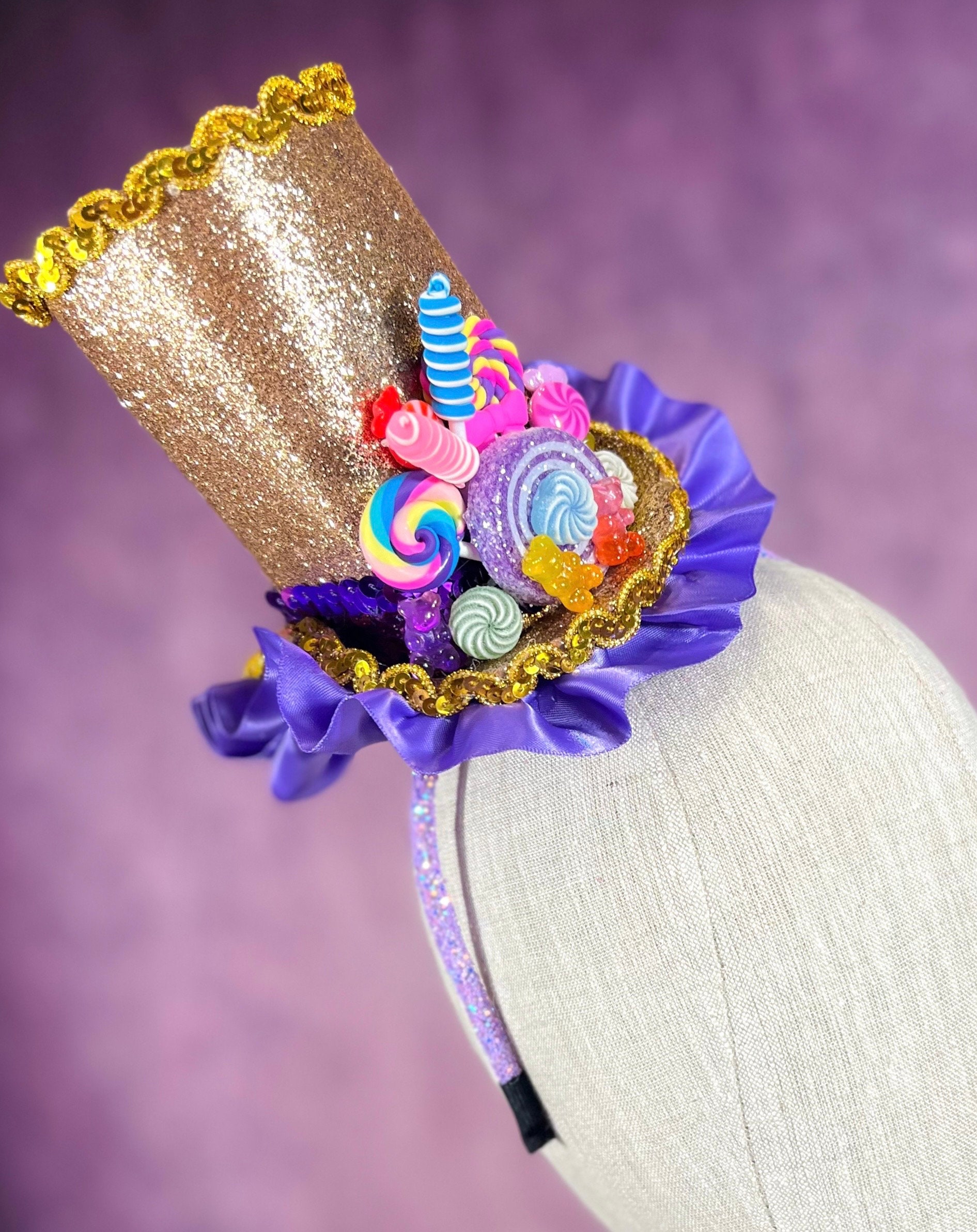 Lollipop Tutu Pageant Mini Fascinator Headband