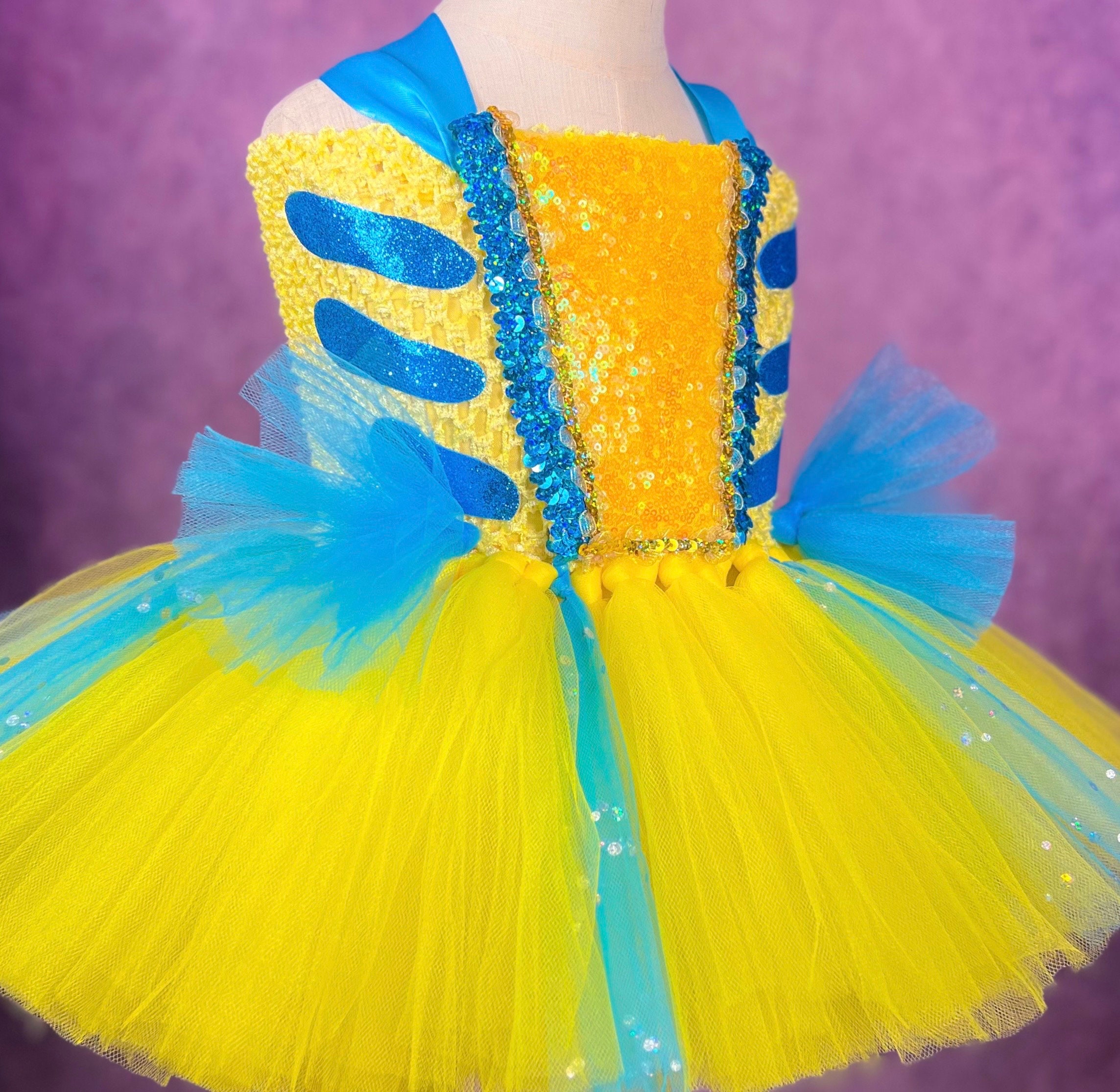 Flounder Little Mermaid Dance Recital Halloween Party Costume Saltwater ...