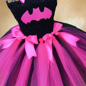 Pink & Black Superhero Dress