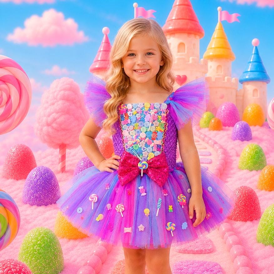 Purple Candy Queen Halloween Costume Tutu Dress - Etsy
