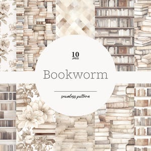 Carta digitale Bookworm, modello senza soluzione di continuità Bookworm, carta digitale Libri, modello senza soluzione di continuità Libri, modello scaffale, carta digitale libreria