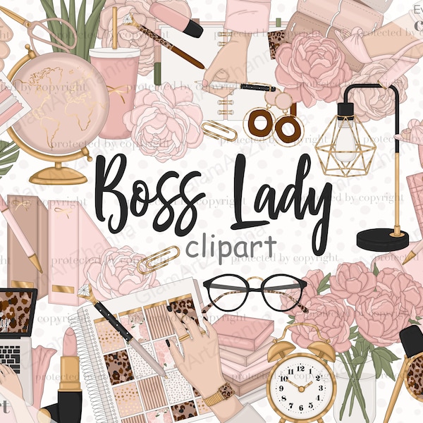 Girl boss Clipart, girls Clipart PNG, Business Girl clipart, Business Lady PNG, Business Woman clipart, Fashion Girl Clipart, Cute Girl art