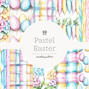 Digitale papieren pastel Pasen Pastel Pasen naadloos patroon Pastel Pasen-achtergrond Pastel geruit papier pastel geruit naadloos patroon