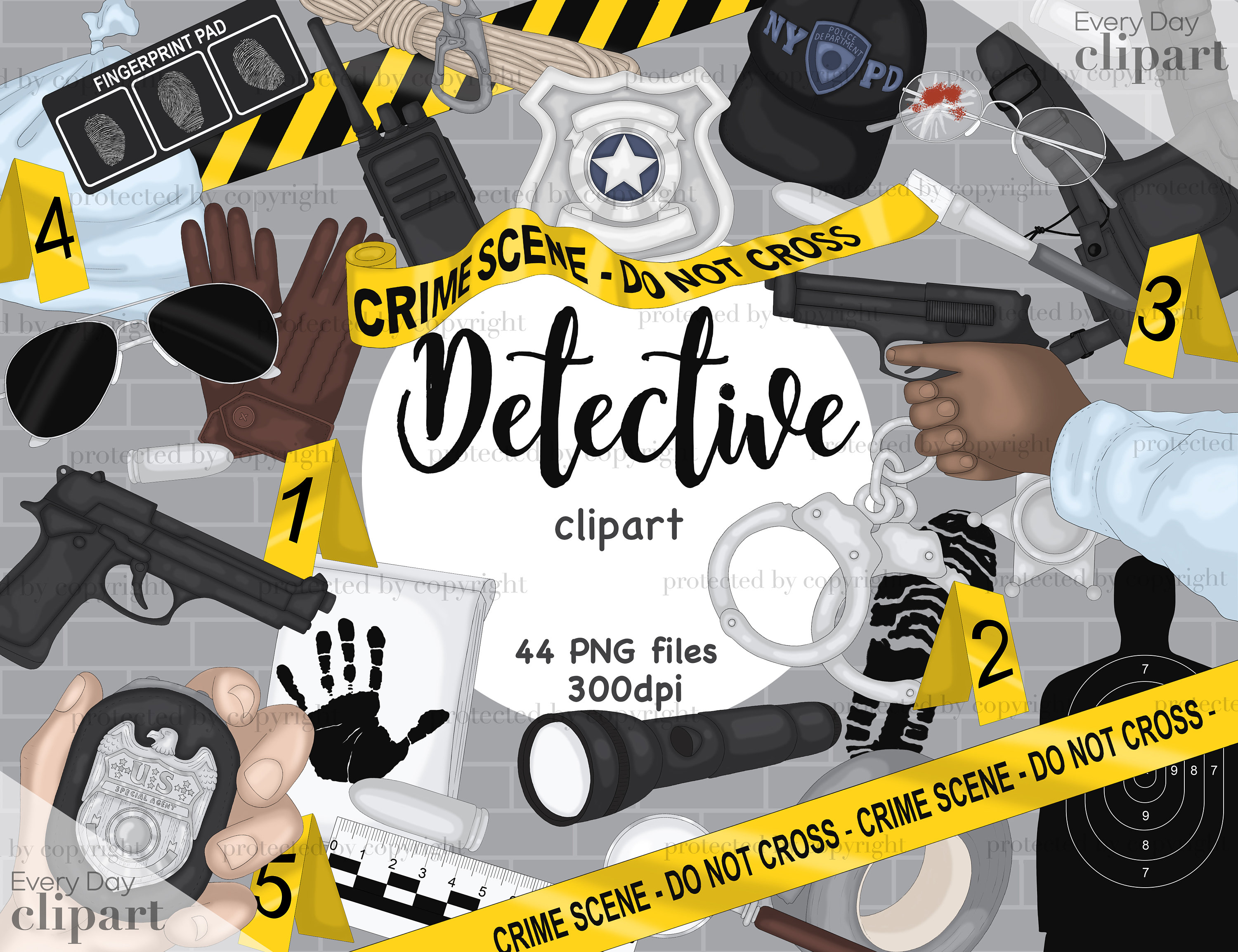 Detective Clipart - Etsy Singapore