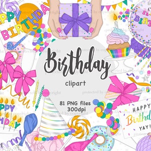 Imágenes prediseñadas de feliz cumpleaños, imágenes prediseñadas de celebración, imágenes prediseñadas de cumpleaños de niña, imágenes prediseñadas de pastel de cumpleaños, imágenes prediseñadas de fiesta de cumpleaños, gráficos del planificador de cumpleaños