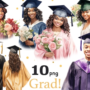 clip art de graduación, imágenes prediseñadas de chica negra de graduación, chica negra de graduación png, chica de imágenes prediseñadas de graduación, imágenes prediseñadas universitarias superiores, estudiantes png