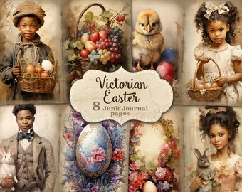 Victorian Easter Junk Journal Kit: Spring Ephemera (Digital Download)