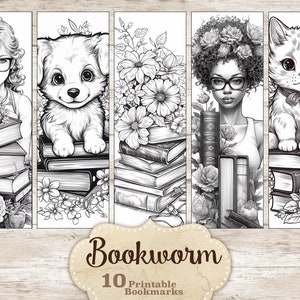 Lesezeichen zum Ausmalen, Ausmalen Lesezeichen Tiere, Ausmalen Lesezeichen Erwachsene, Ausmalbild für Lehrer, Ausmalen von Büchern