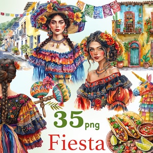Mexico illustraties, Cinco de Mayo clipart, Mexicaanse partij clipart, Mexicaans eten clipart, Mexicaans meisje clipart, Mexicaanse vrouw png, sombrero png