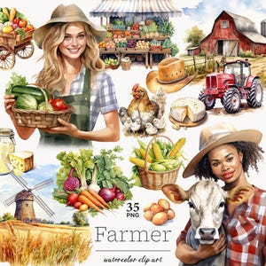 Fermier clip art, agriculteur fille clipart, clipart agriculteur fille noir, animal de la ferme PNG, clipart printemps, clipart été, clipart grange, grange png
