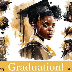 Imágenes prediseñadas de graduación, imágenes prediseñadas de niña negra graduada, gráficos escolares, imágenes prediseñadas de fiesta de graduación, imágenes prediseñadas de niñas graduadas, imágenes prediseñadas de niñas afroamericanas